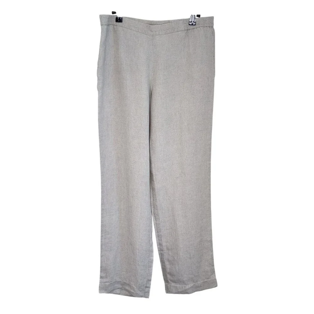 NWT J. Jill Love Linen Flax Straight Leg Pants, S Missy - Picture 2 of 8